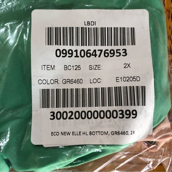 NWT J Crew Eco New Elle High Leg Bikini Bottom Green - 2X - Picture 9 of 9